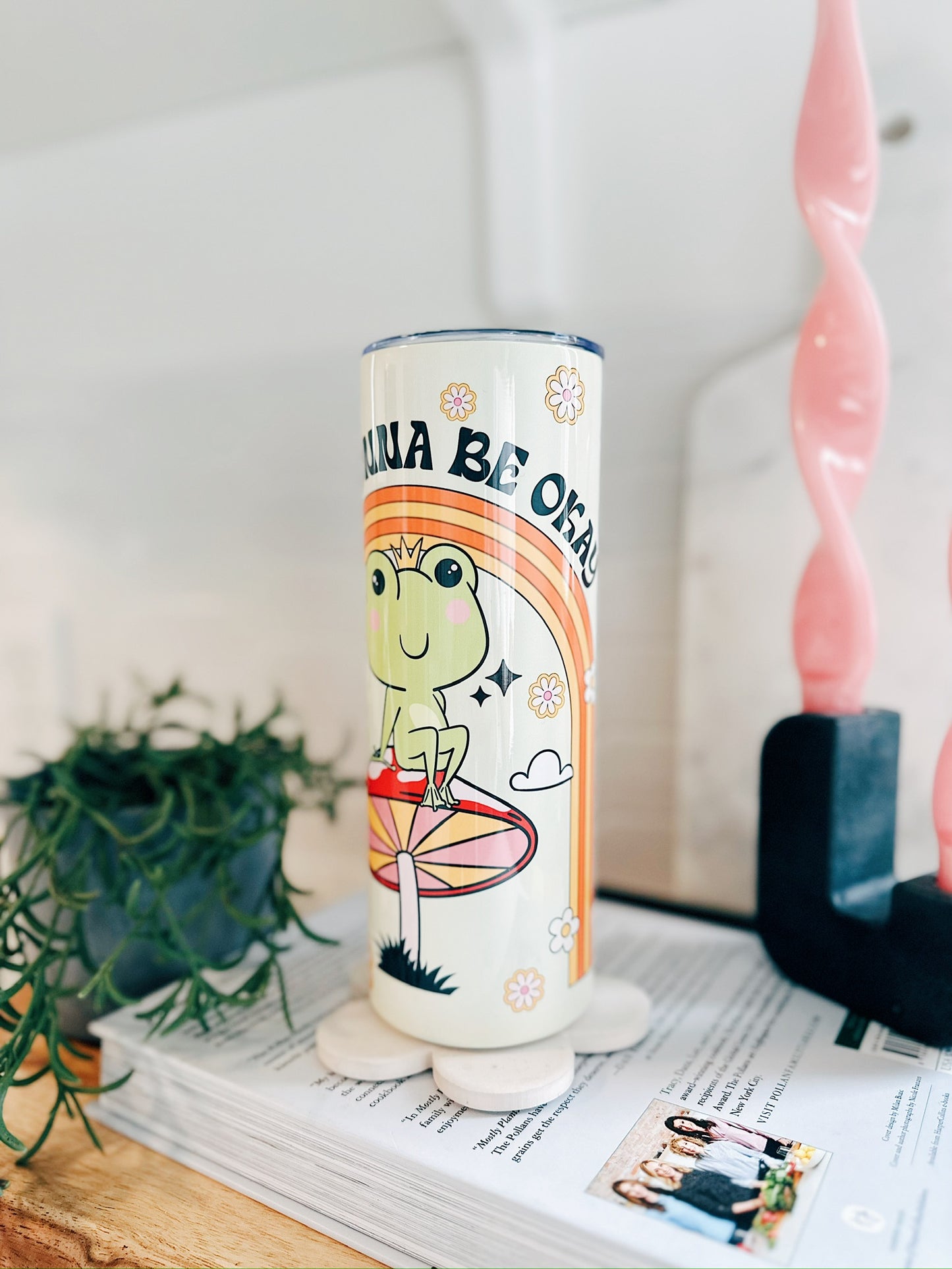 It's Gonna Be Okay - Cute Frog 20oz stainless steel Tumbler