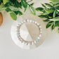 Amazonite + Howlite + Silver bead bracelet Set - 6mm