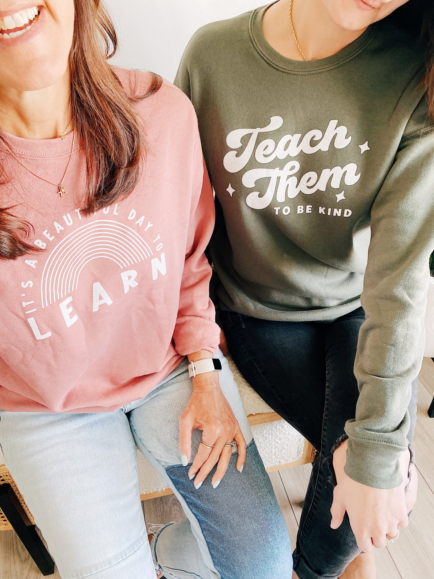 Teach Them To Be Kind - Crewneck Sweatshirt