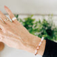 Rose Gold ❤️ + Howlite gemstone beaded bracelet