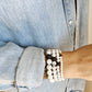 Howlite gemstone Beaded Bracelets (4mm, 6mm, 8mm, 10mm)