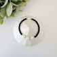 Black Onyx & Fresh Water Pearl beaded bracelet set