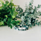 Moss Agate + Silver Bead Bracelet Set