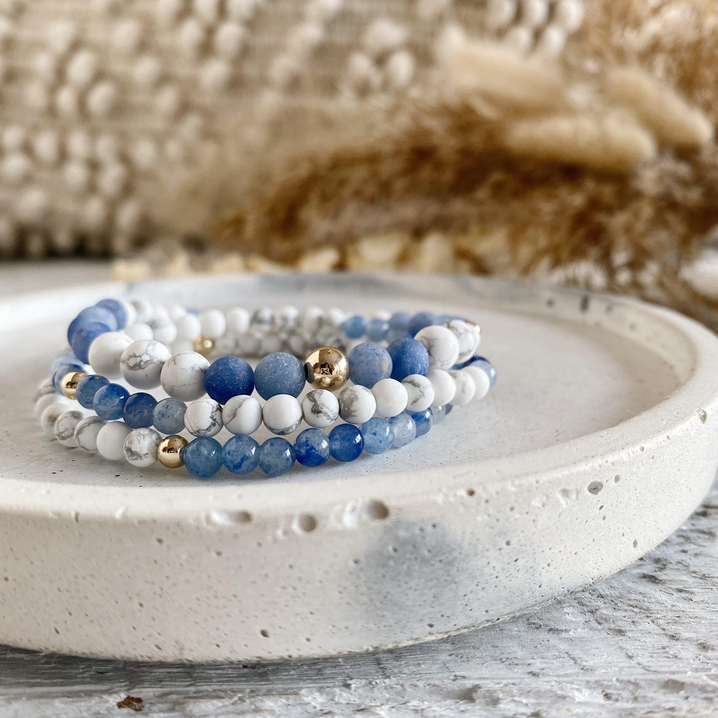 Blue Aventurine Bracelets — Purple Goddess Crystals