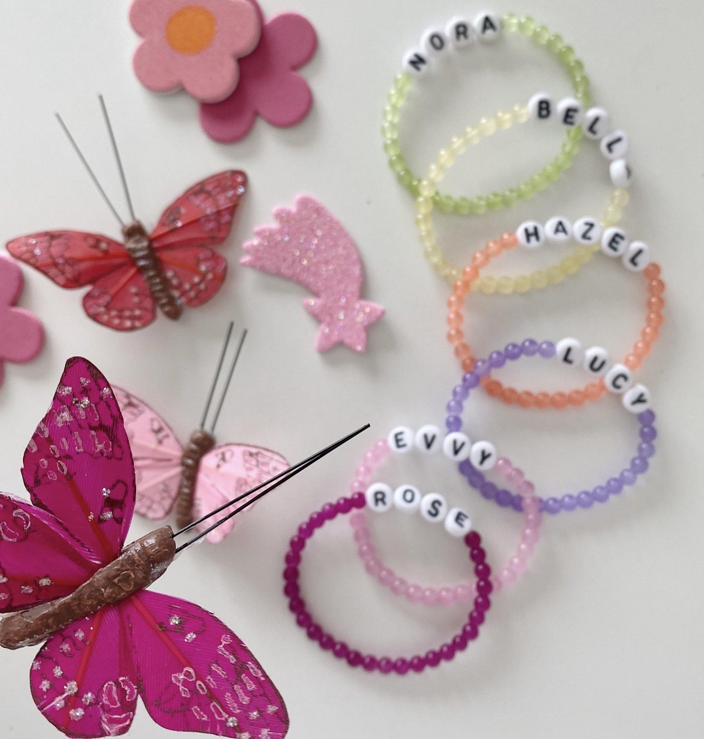 Kids & Adult Letter Bracelet - Pastel