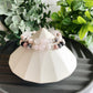 Rose Quartz + Pink Zebra Jasper + Silver bead bracelet