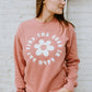 Find The Good In Each Day Crewneck sweatshirt - Mauve