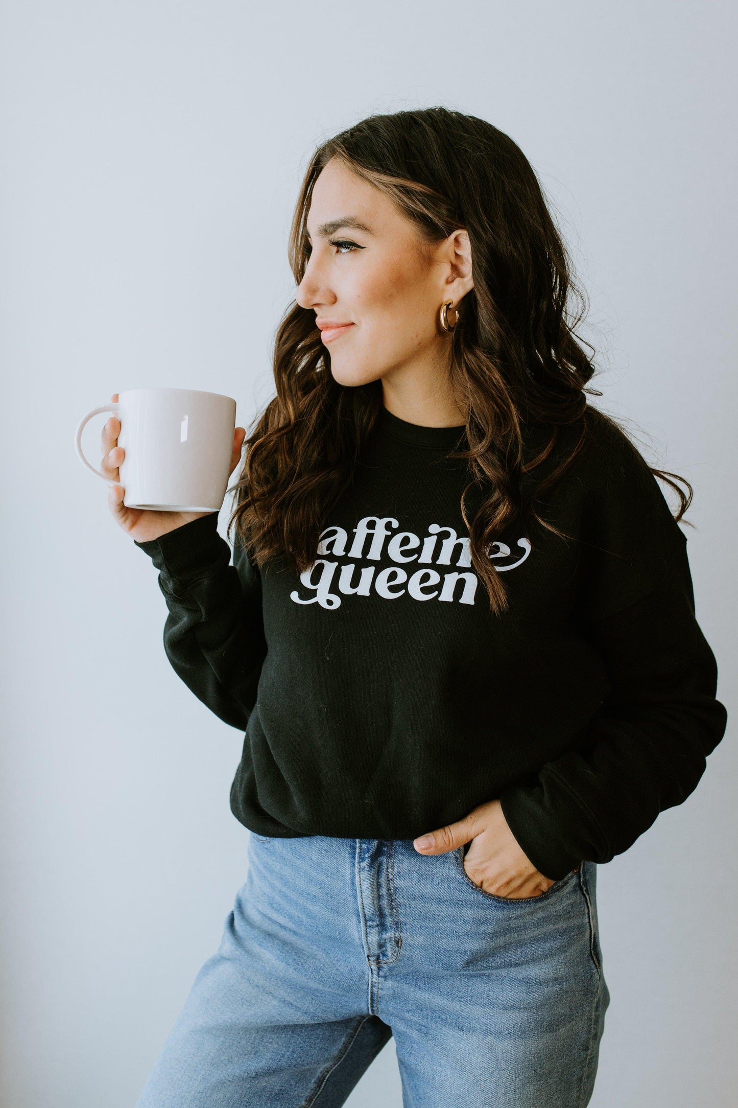 Caffeine Queen - coffee Sweatshirt