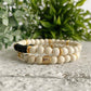 Minimalist White Wood bracelet