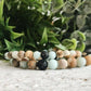 Amazonite + Jasper gemstone bracelet